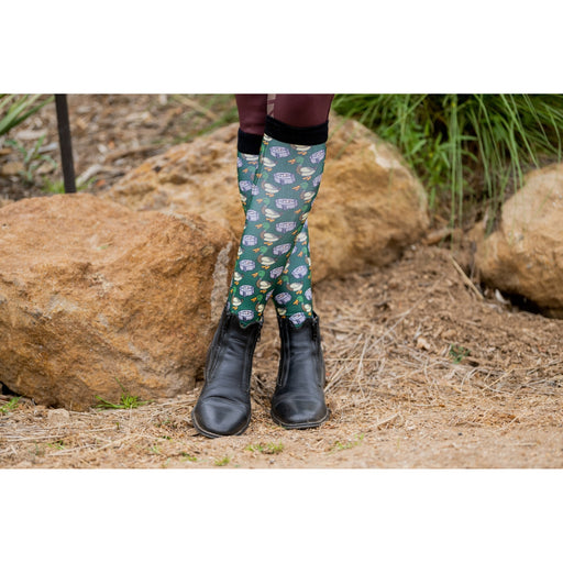 Dreamers & Schemers Boot Sock - Duck Tape - Vision Saddlery