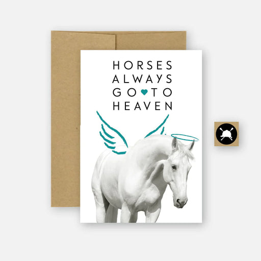 Hunt Seat Paper Co. "Horses Always Go To Heaven" Greeting Card - Vision Saddlery