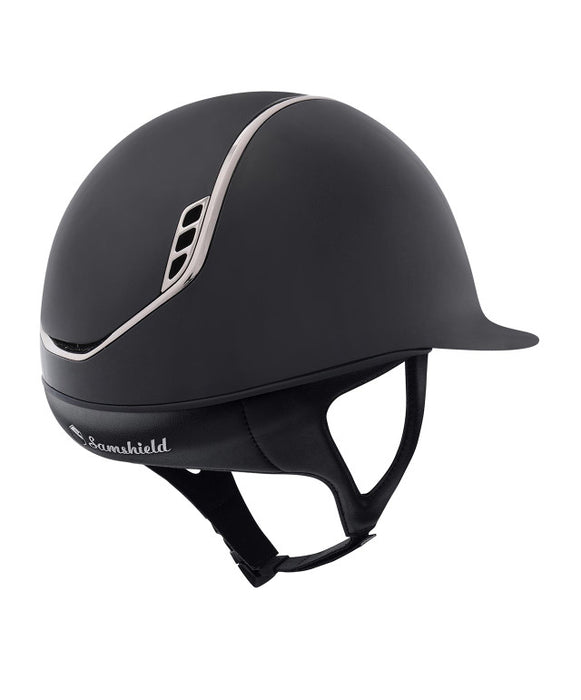SAMSHIELD 2.0 SHADOW MATT Helmet- BLACK - Vision Saddlery