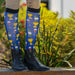 Dreamers & Schemers Boot Sock - Cloud Wine - Vision Saddlery