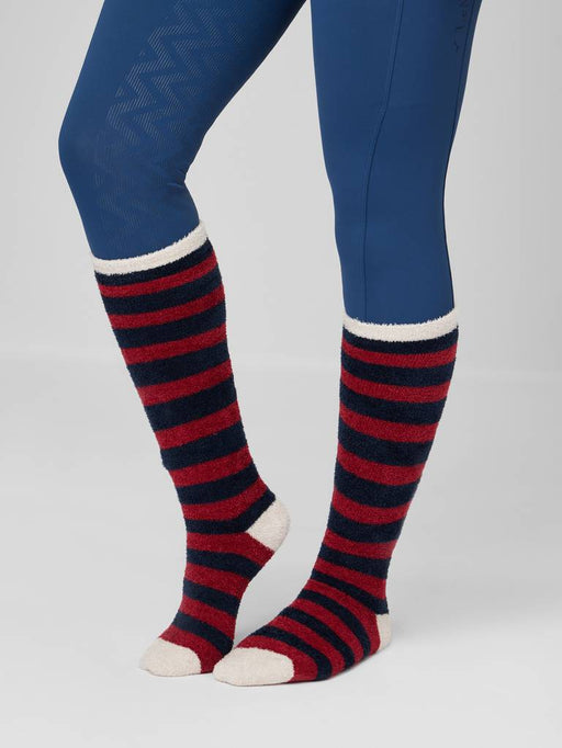LeMieux Sophie Adult Fluffy Socks - NAVY - Vision Saddlery