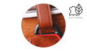 FreeJump Classic Wide Stirrup Leathers-Havana - Vision Saddlery