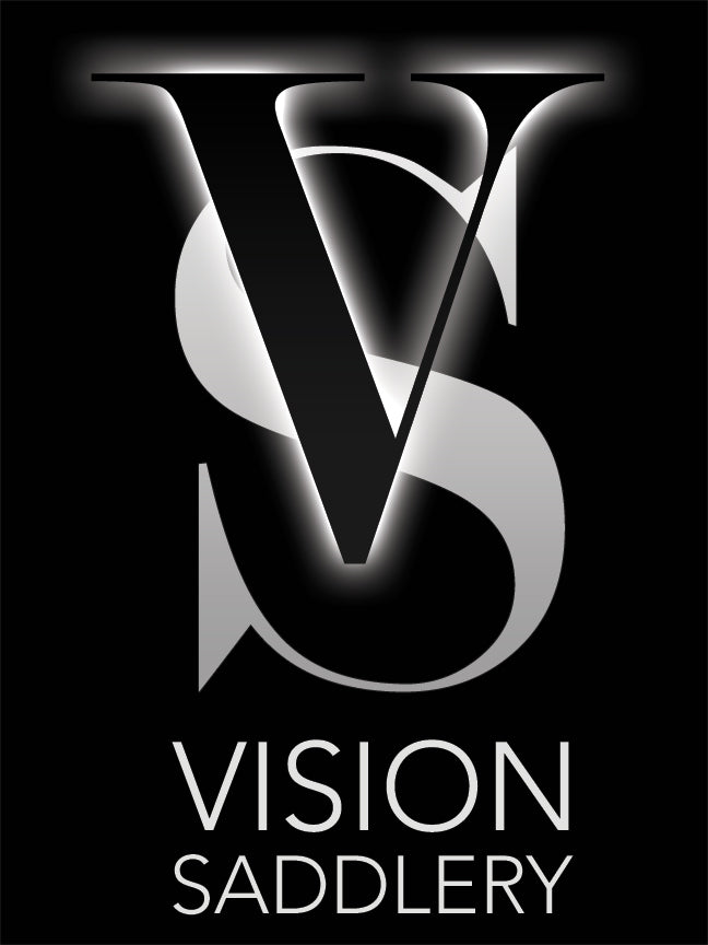 Vision Saddlery gift card featuring the brand logo, ideal for gifting and redeeming for equestrian products and services.