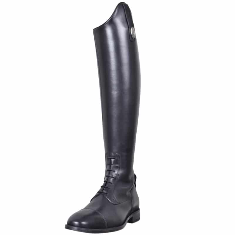 Deniro Amabile Pro 2 tall boots in tricolore leather with sleek design and sturdy sole, ideal for stylish equestrian use