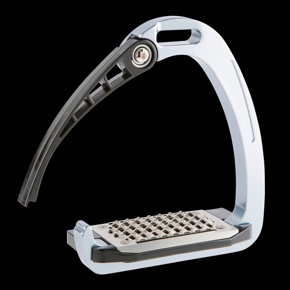 AMIDALE FLEXI SAFETY STIRRUPS HORSE RIDING BENDY IRONS S/ STEEL - View #2