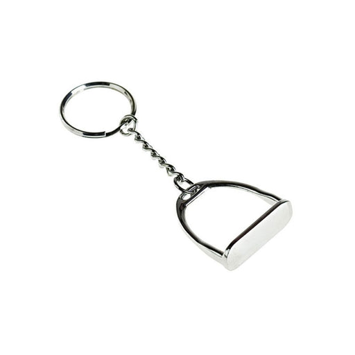 Horze Key Ring - Stirrup - Silver - Vision Saddlery