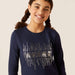 Ariat Youth "Eclipse" Long Sleeve T-Shirt- NAVY - Vision Saddlery