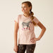 Ariat Youth "Roller Pony" Short Sleeve T-Shirt- BLUSHING ROSE - Vision Saddlery