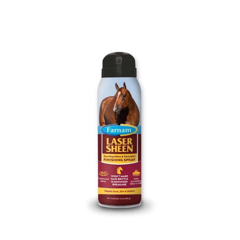 Farnam Laser Sheen Dazzling Shine/Detangler Finish Spray-14oz