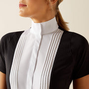 Ariat Women's LUXE Short Sleeve Show Shirt - BLACK - Vision Saddlery