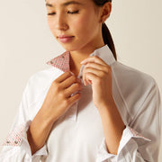 Ariat Youth Sunstopper 3.0 PRO Long Sleeve Show Shirt - WHITE/PRIMO - Vision Saddlery