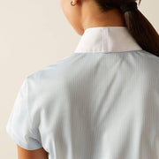 Ariat Youth Aptos Short Sleeve Show Shirt - BASHFUL BLUE STRIPE - Vision Saddlery