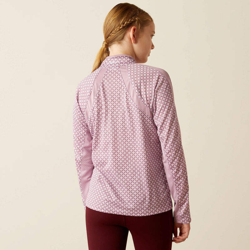 CLEARANCE-Ariat Youth Sunstopper Long Sleeve - Lavender Mist - Vision Saddlery
