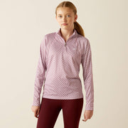 CLEARANCE-Ariat Youth Sunstopper Long Sleeve - Lavender Mist - Vision Saddlery