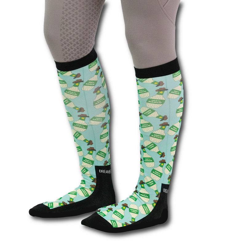 Dreamers & Schemers Boot Sock - 100% Ranch - Vision Saddlery