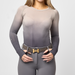 TKEQ Kennedy Seamless 2.0 Long Sleeve - SILVER OMBRE - Vision Saddlery