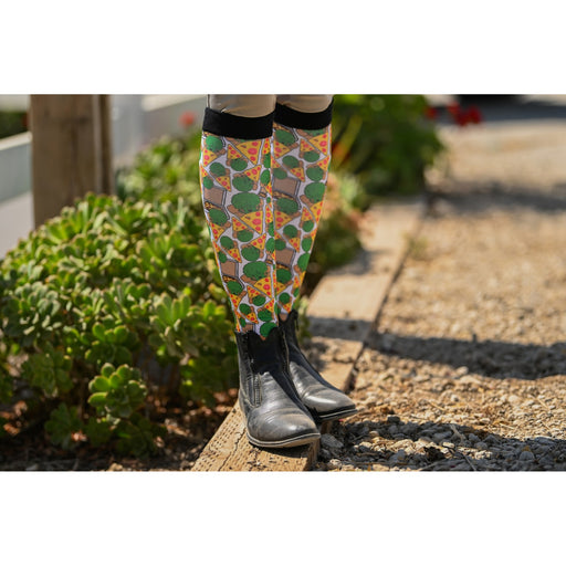 Dreamers & Schemers Boot Sock - Pizzzzza - Vision Saddlery