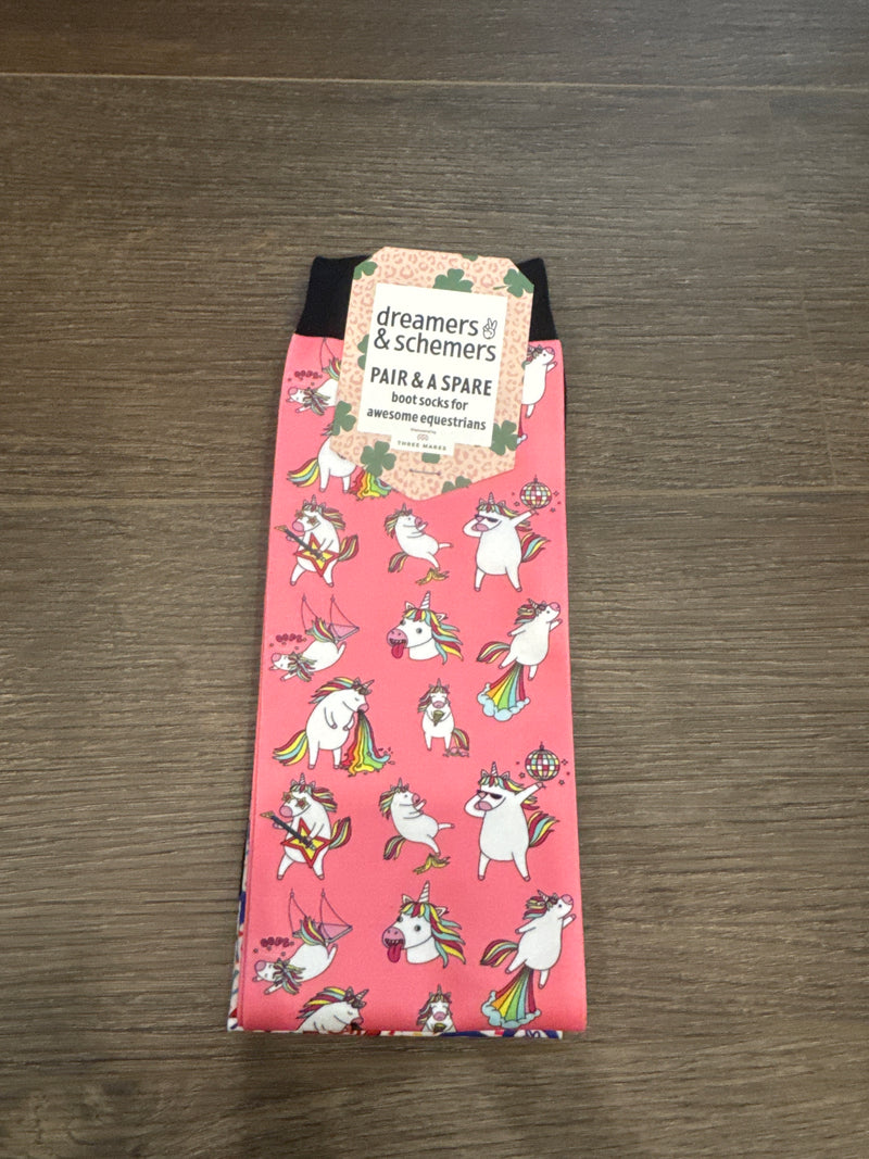 Dreamers & Schemers Boot Sock - Party Too Hardycorn - Vision Saddlery