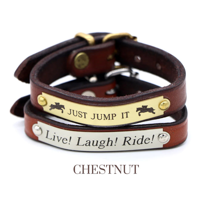 Custom Engraved Classic Leather Bracelet