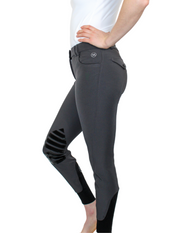 Vision Apparel, The Schooling Breech 1 - CHARCOAL - Vision Saddlery