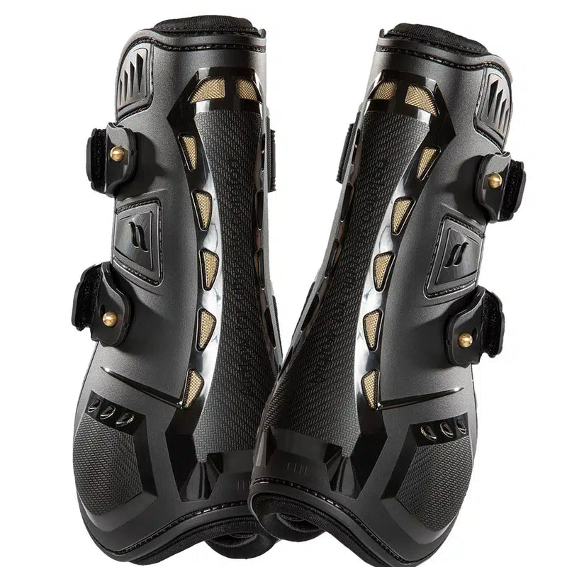 Back on Track Airflow Tendon Boot - BLACK - Vision Saddlery