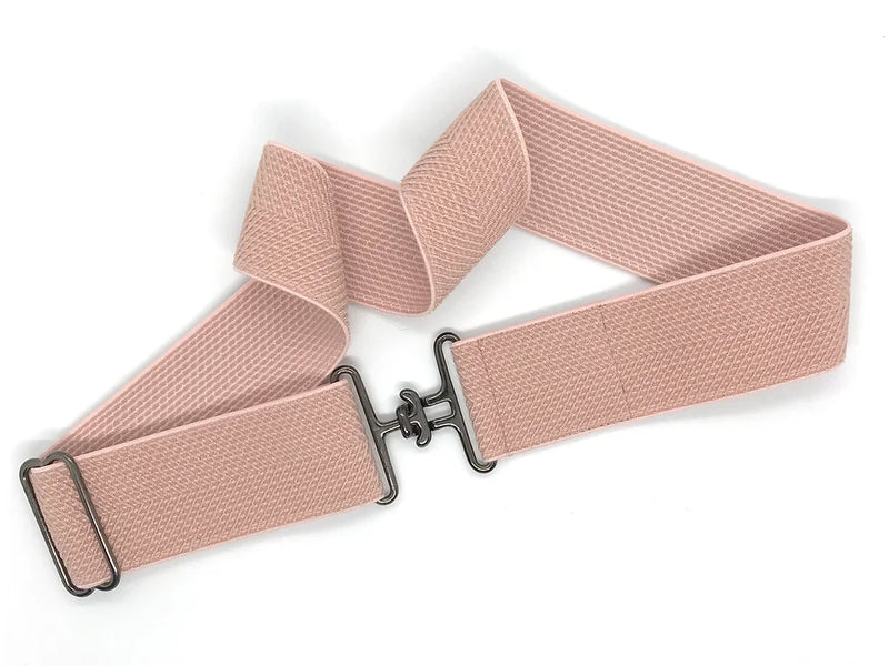 Bedford Jones Belt - Pink Herringbone w/ Smokey Surcingle 2.0" 🇨🇦 - Vision Saddlery