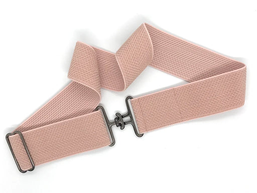 Bedford Jones Belt -Pink Herringbone with Smokey Surcingle 2.0" - Vision Saddlery
