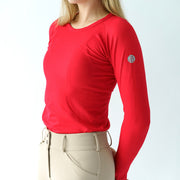TKEQ Kennedy Seamless Long Sleeve - ROUGE - Vision Saddlery