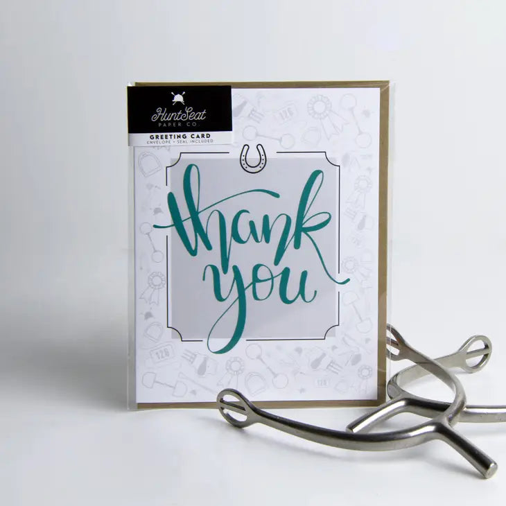 Hunt Seat Paper Co. "Thank You" Greeting Card - Vision Saddlery