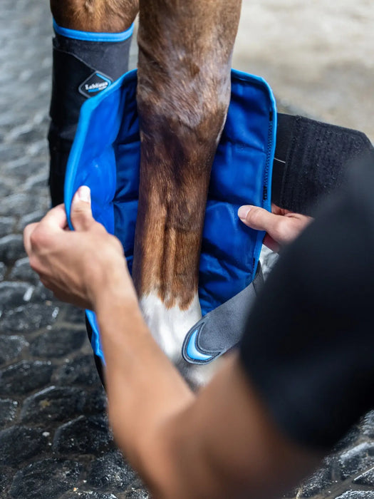 LeMieux Flow Ice Boot Front Black - Vision Saddlery