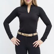 TKEQ LOGAN Perforated Competition Top - BLACK - Vision Saddlery