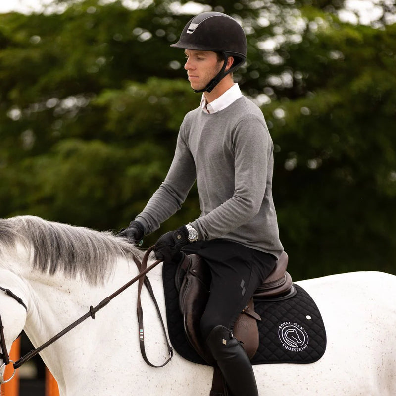 TKEQ Essential Boyfriend Crewneck Sweater - GRAPHITE - Vision Saddlery