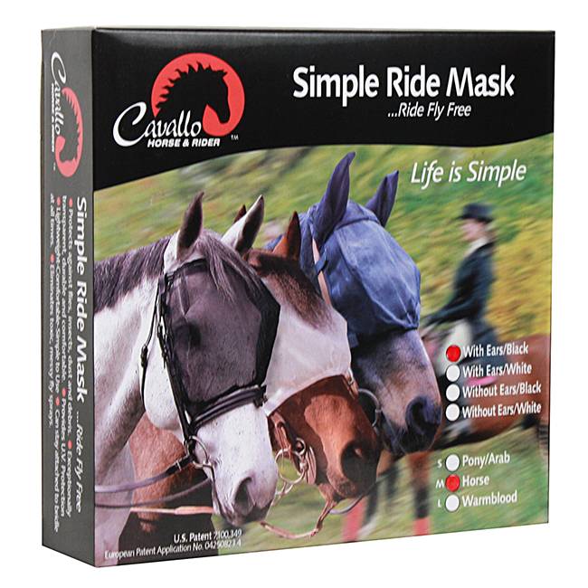 Cavallo Simple Ride Fly Mask - NO Ears - Vision Saddlery