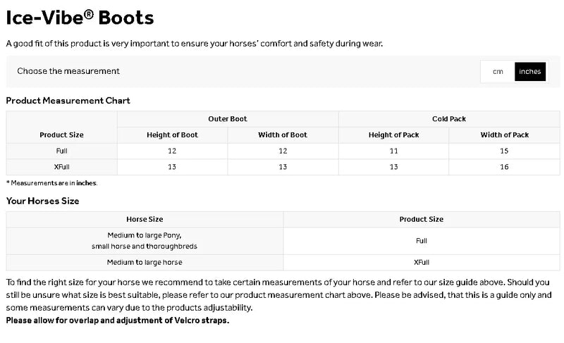 Ice Vibe Cold Pack - PAIR - Vision Saddlery