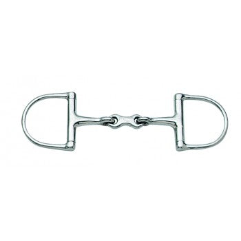 Cavalier Stainless Steel Pony Dee Ring French Link Bit - Vision Saddlery