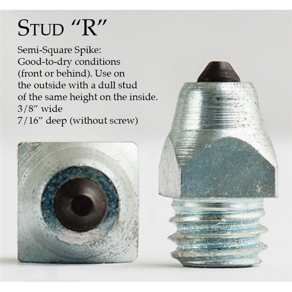 STUD R - SEMI SQUARE SPIKE