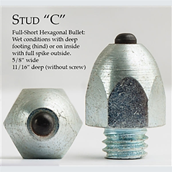 STUD C - FULL SHORT HEXAGONAL BULLET