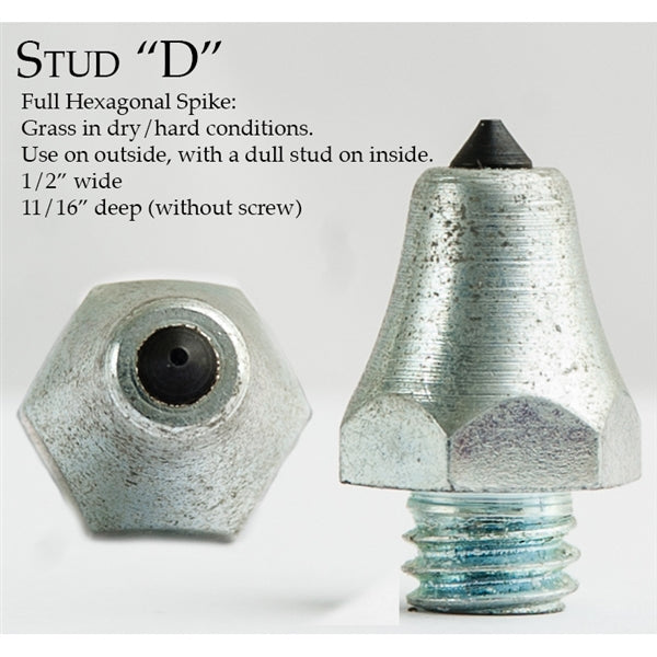 STUD D - FULL HEXAGONAL SPIKE