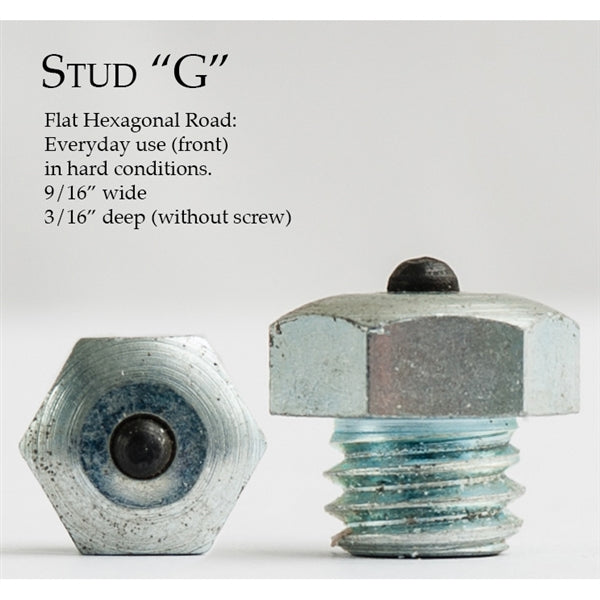 STUD G - FLAT HEXAGONAL ROAD STUD - Vision Saddlery