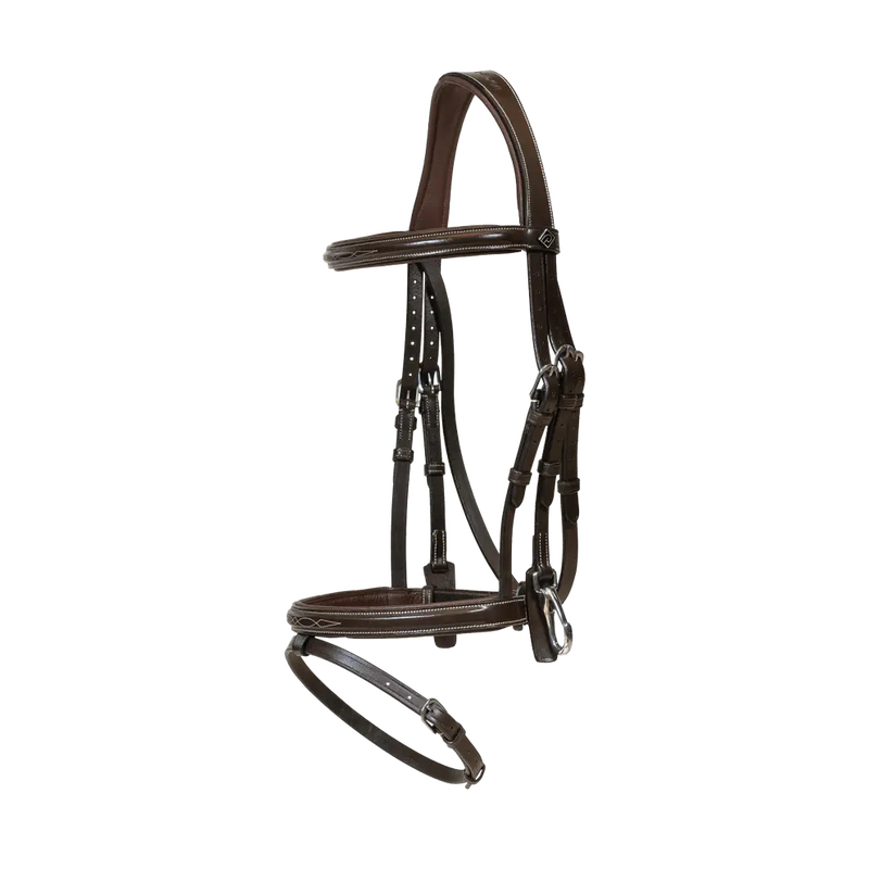 Dy'on Working Collection Flash Noseband Bridle with Snap Cheekpieces - Vision Saddlery