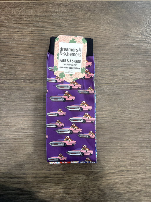 Dreamers & Schemers Boot Sock - Cattle Lac - Vision Saddlery