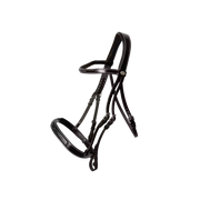 Dy'on Working Collection Cavesson Hunter Bridle Brown - Vision Saddlery