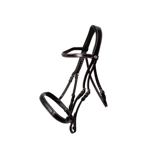 Dy'on Working Collection Cavesson Hunter Bridle Brown - Vision Saddlery