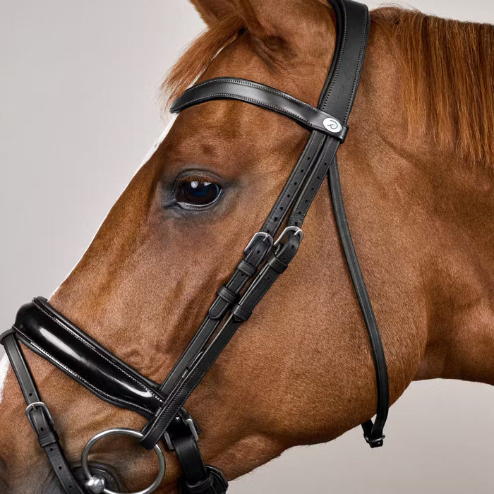 Dy'on Working Collection Large Crank Flash Noseband Bridle - 3 Colours - Vision Saddlery