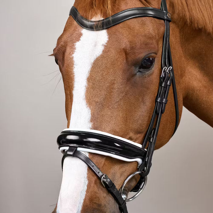 Dy'on Working Collection Large Crank Flash Noseband Bridle - 3 Colours - Vision Saddlery