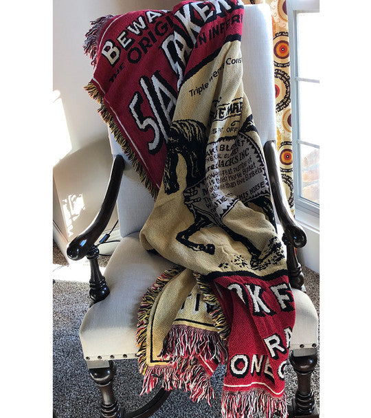 5/A Baker® Afghan-50" x 70"-Baker Logo - Vision Saddlery