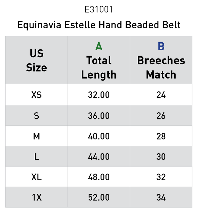 Equinavia Estelle Hand Beaded Belt - DARK BROWN/NAVY - Vision Saddlery