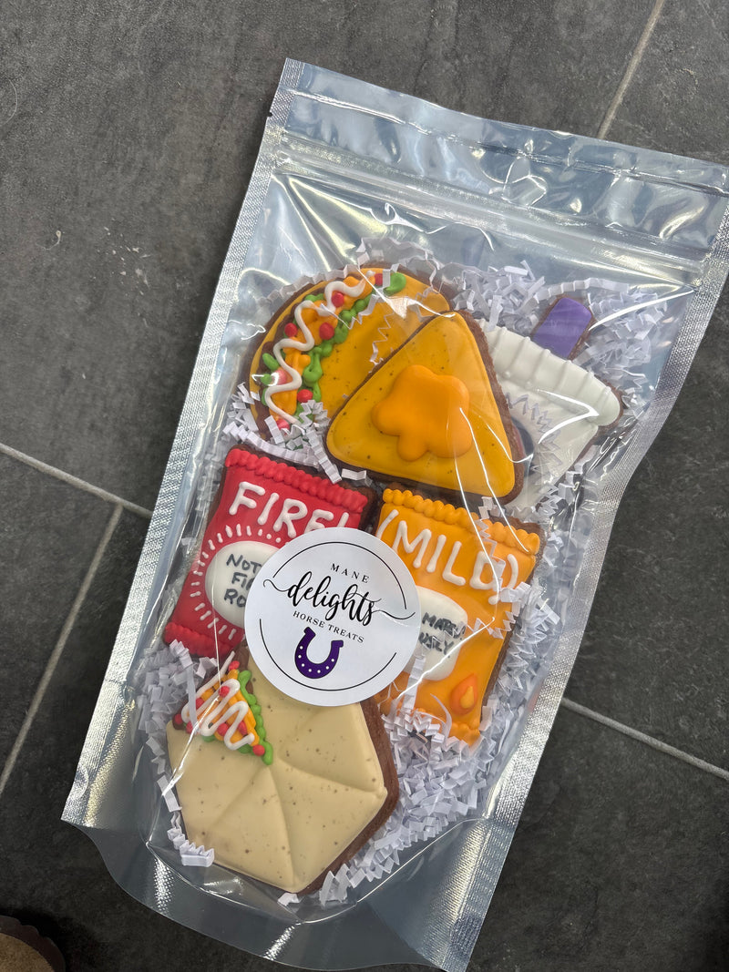 Mane Delights "Taco Time" Full Size Cookies