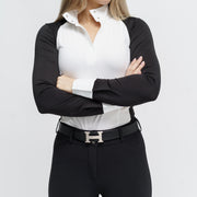 TKEQ SLOAN Long Sleeve Competition Top - BLACK - Vision Saddlery