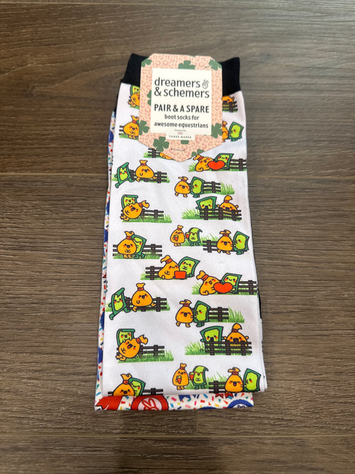 Dreamers & Schemers Boot Sock - Bank Account - Vision Saddlery